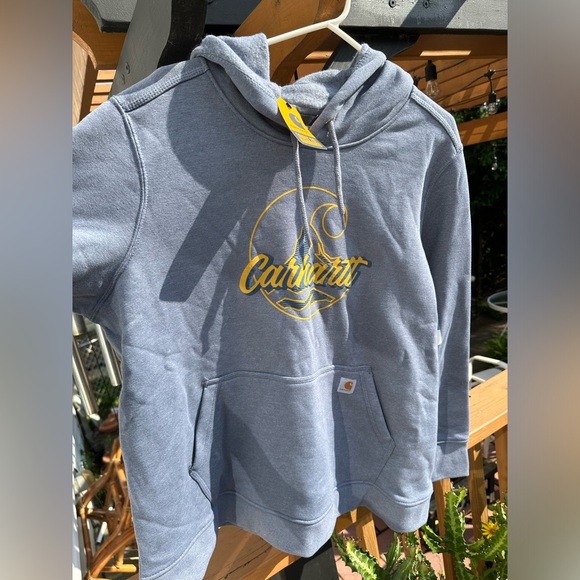 Carhartt Women's Relaxed Fit Midweight Logo Graphic Sweatshirt - Picture 3 of 9